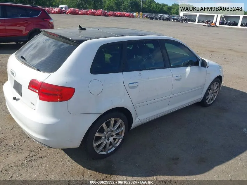 2011 Audi A3 2.0 Tdi Premium VIN: WAUKJAFM9BA083248 Lot: 39625592