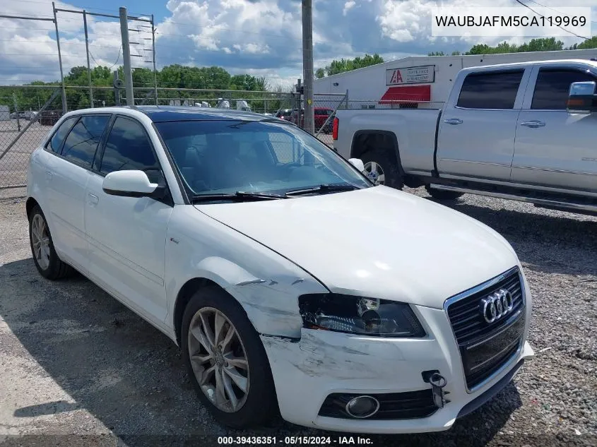 2012 Audi A3 2.0 Tdi Premium VIN: WAUBJAFM5CA119969 Lot: 39436351