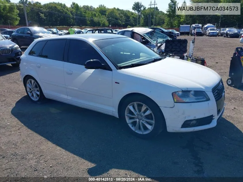 2012 Audi A3 2.0 Tdi Premium VIN: WAUBJBFM7CA034573 Lot: 40142513