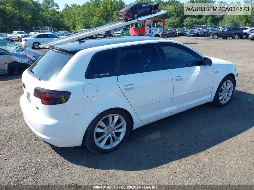 2012 Audi A3 2.0 Tdi Premium VIN: WAUBJBFM7CA034573 Lot: 40142513