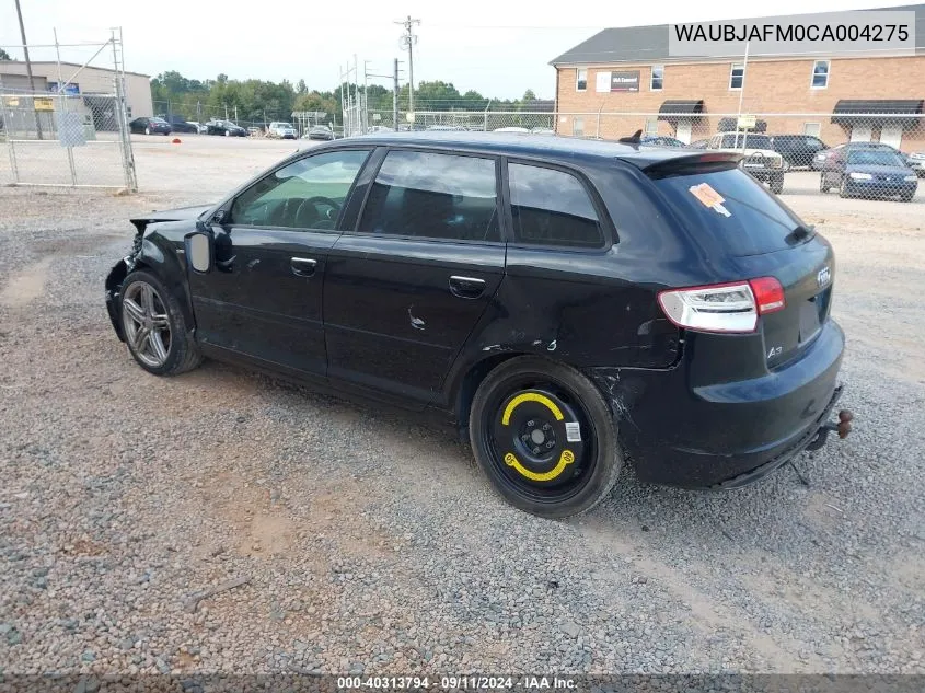 2012 Audi A3 2.0 Tdi Premium VIN: WAUBJAFM0CA004275 Lot: 40313794