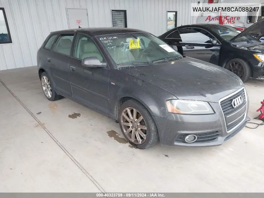 2012 Audi A3 2.0 Tdi Premium VIN: WAUKJAFM8CA088247 Lot: 40323759