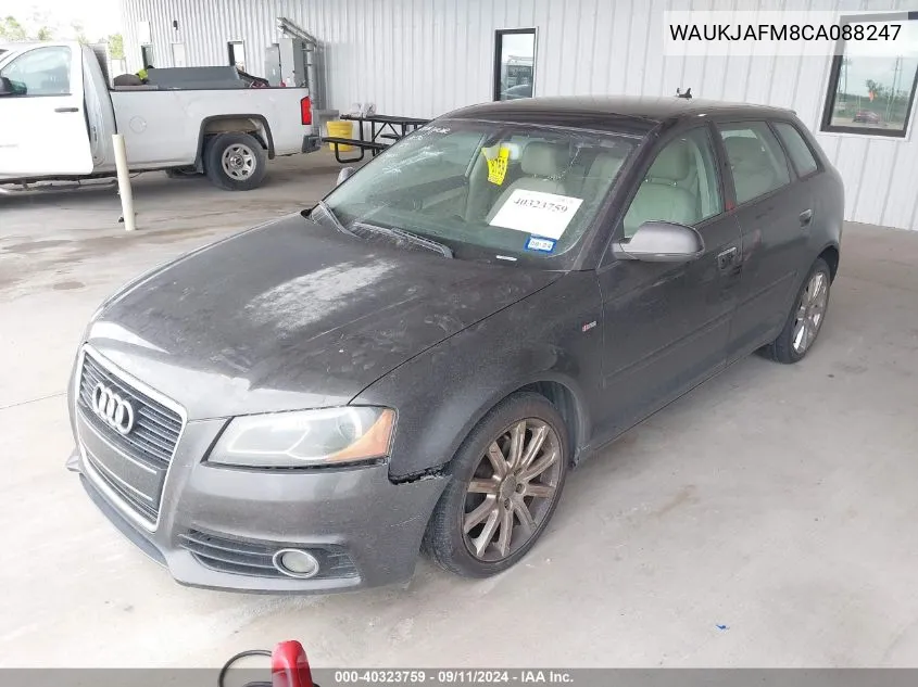 2012 Audi A3 2.0 Tdi Premium VIN: WAUKJAFM8CA088247 Lot: 40323759