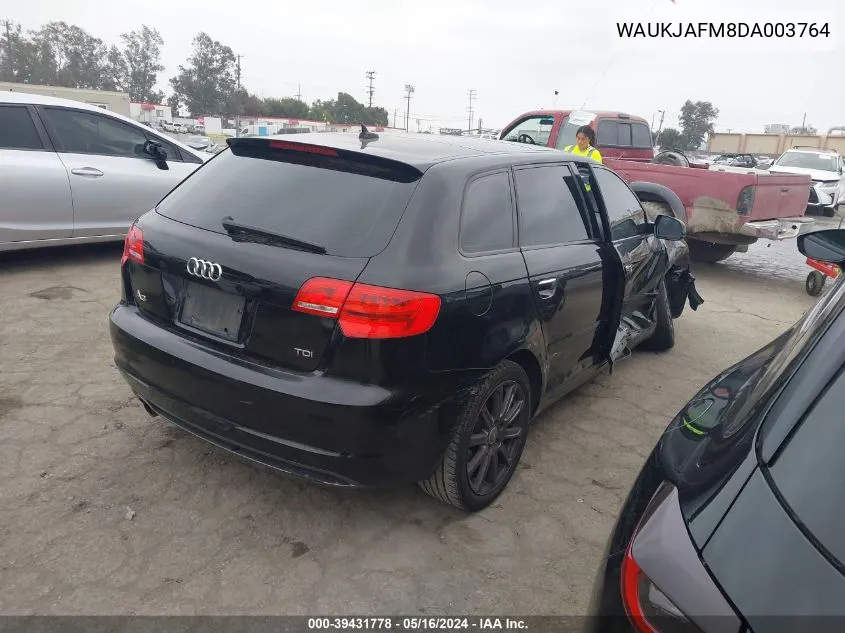 WAUKJAFM8DA003764 2013 Audi A3 2.0 Tdi Premium