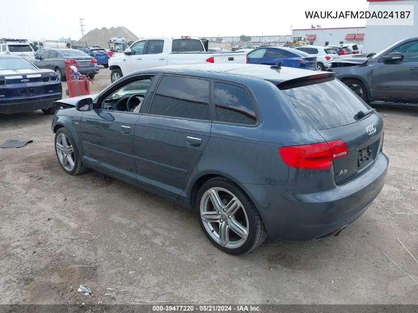 2013 Audi A3 2.0 Tdi Premium VIN: WAUKJAFM2DA024187 Lot: 39477220