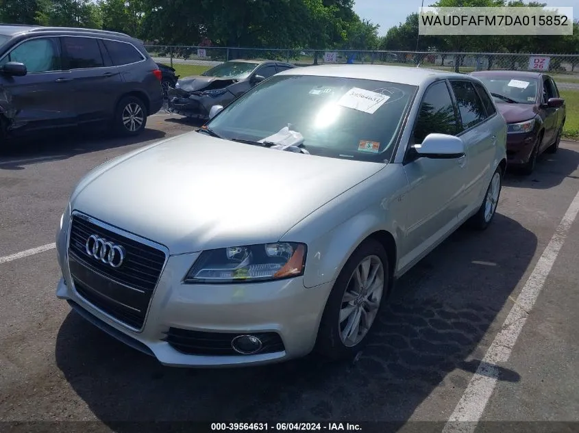 2013 Audi A3 2.0T Premium VIN: WAUDFAFM7DA015852 Lot: 39564631