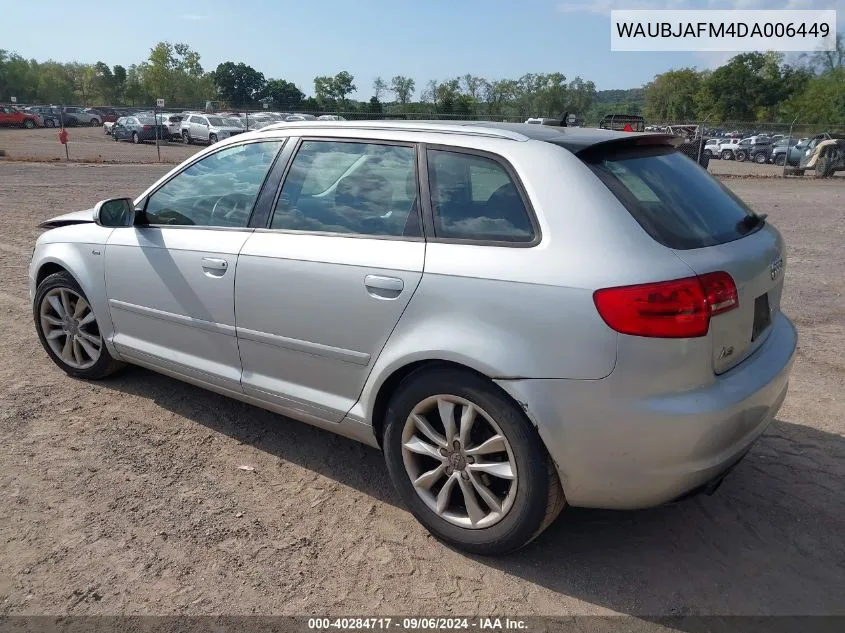 WAUBJAFM4DA006449 2013 Audi A3 2.0 Tdi Premium