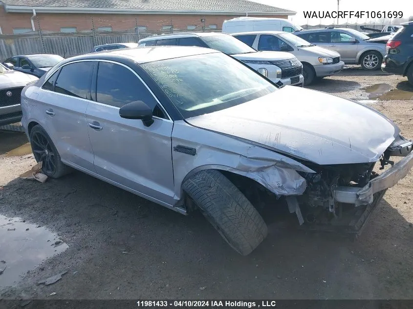 WAUACRFF4F1061699 2015 Audi A3