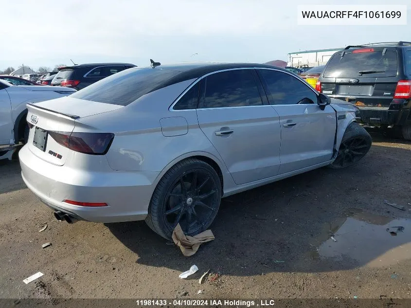 WAUACRFF4F1061699 2015 Audi A3