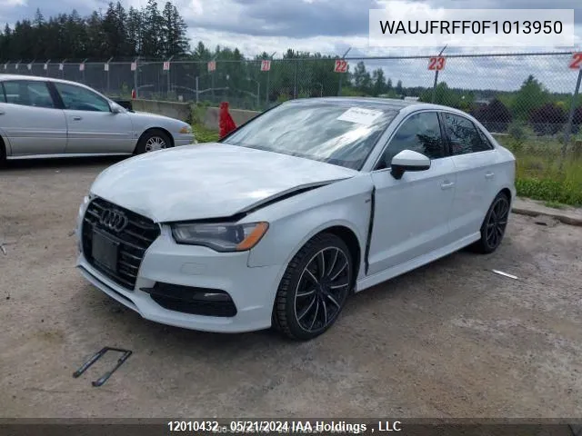 2015 Audi A3 VIN: WAUJFRFF0F1013950 Lot: 12010432