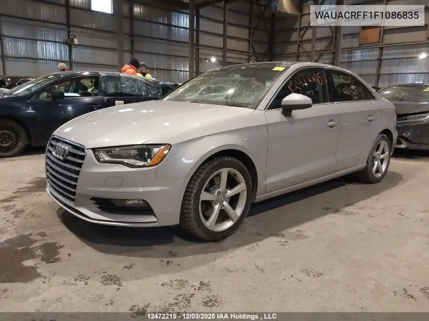WAUACRFF1F1086835 2015 Audi A3 1.8T Komfort