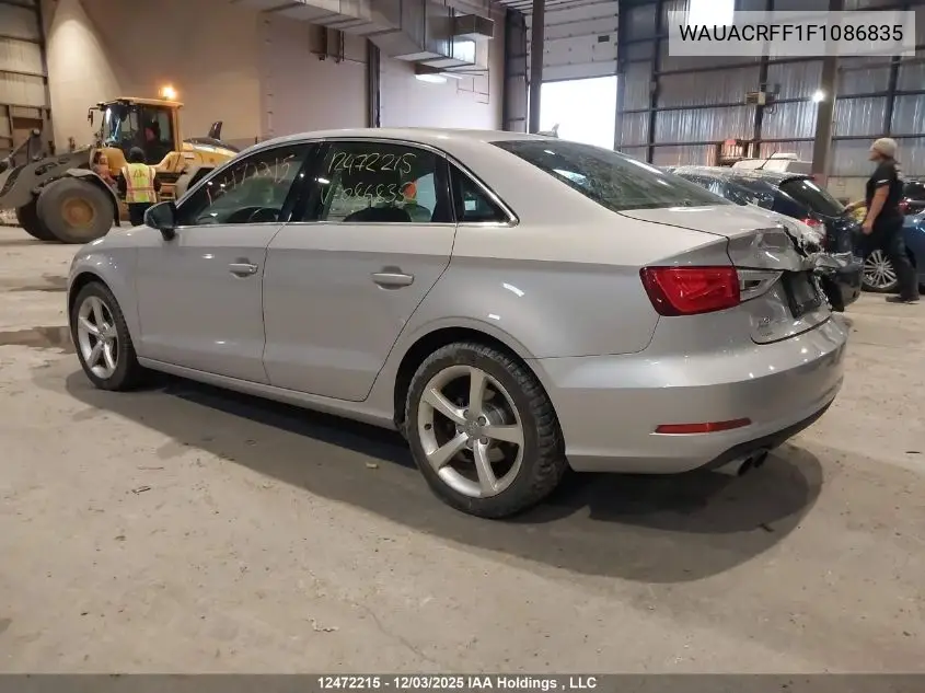 WAUACRFF1F1086835 2015 Audi A3 1.8T Komfort