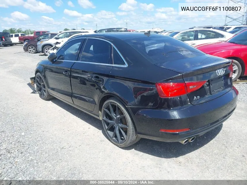 2015 Audi A3 1.8T Premium VIN: WAUCCGFF6F1100807 Lot: 36526176