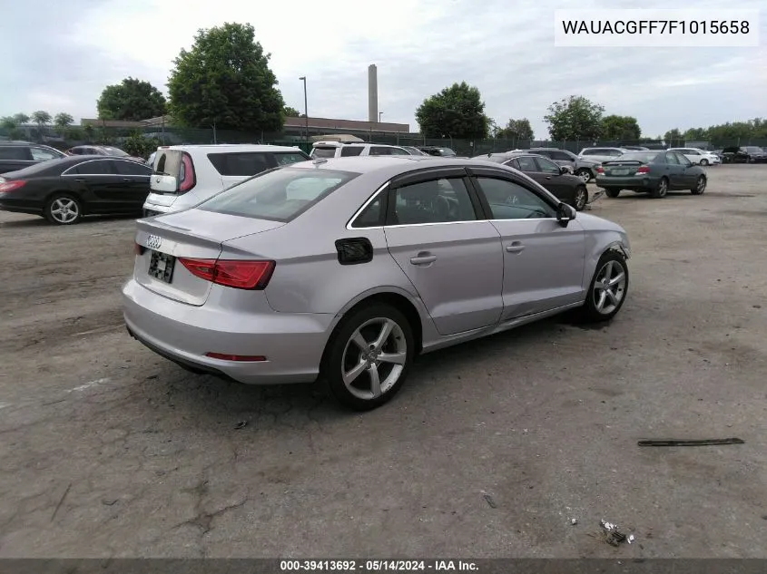 2015 Audi A3 1.8T Premium VIN: WAUACGFF7F1015658 Lot: 39413692