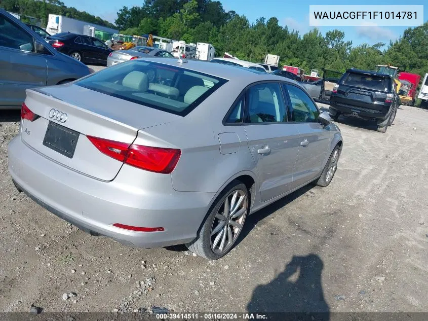 WAUACGFF1F1014781 2015 Audi A3 1.8T Premium