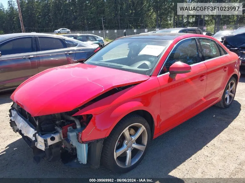 WAUACGFF3F1023997 2015 Audi A3 1.8T Premium