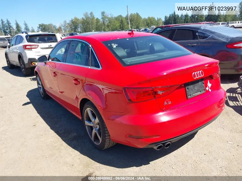 WAUACGFF3F1023997 2015 Audi A3 1.8T Premium