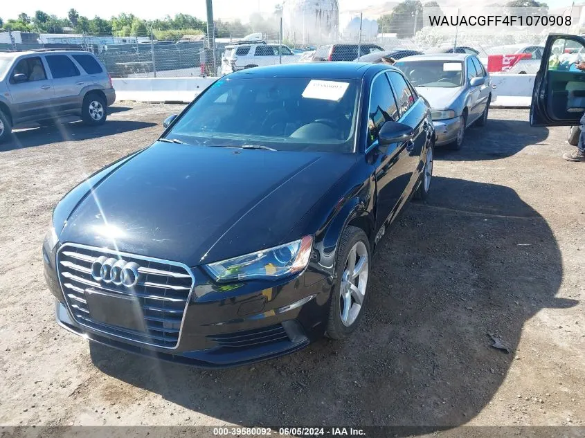 2015 Audi A3 1.8T Premium VIN: WAUACGFF4F1070908 Lot: 39580092