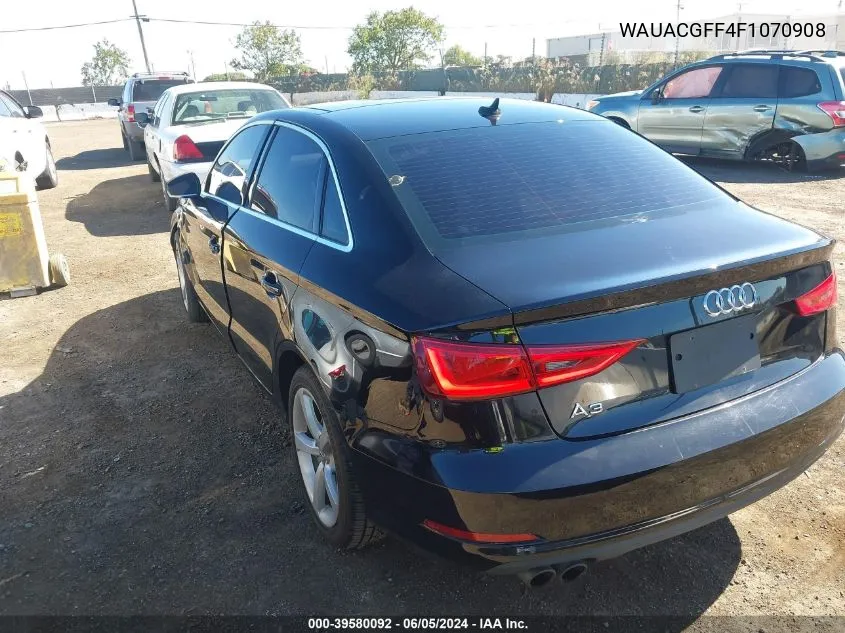 2015 Audi A3 1.8T Premium VIN: WAUACGFF4F1070908 Lot: 39580092