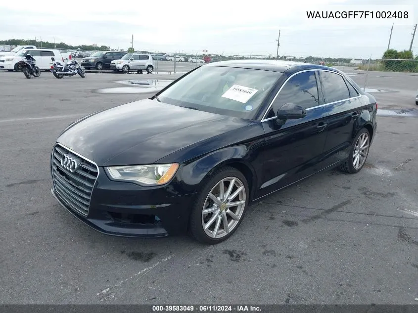 2015 Audi A3 1.8T Premium VIN: WAUACGFF7F1002408 Lot: 39583049