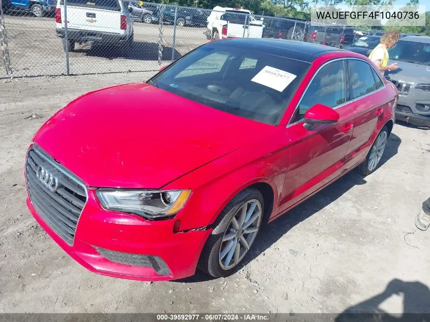 WAUEFGFF4F1040736 2015 Audi A3 2.0T Premium