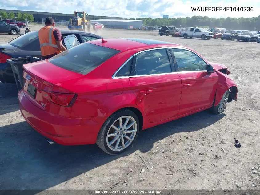 WAUEFGFF4F1040736 2015 Audi A3 2.0T Premium