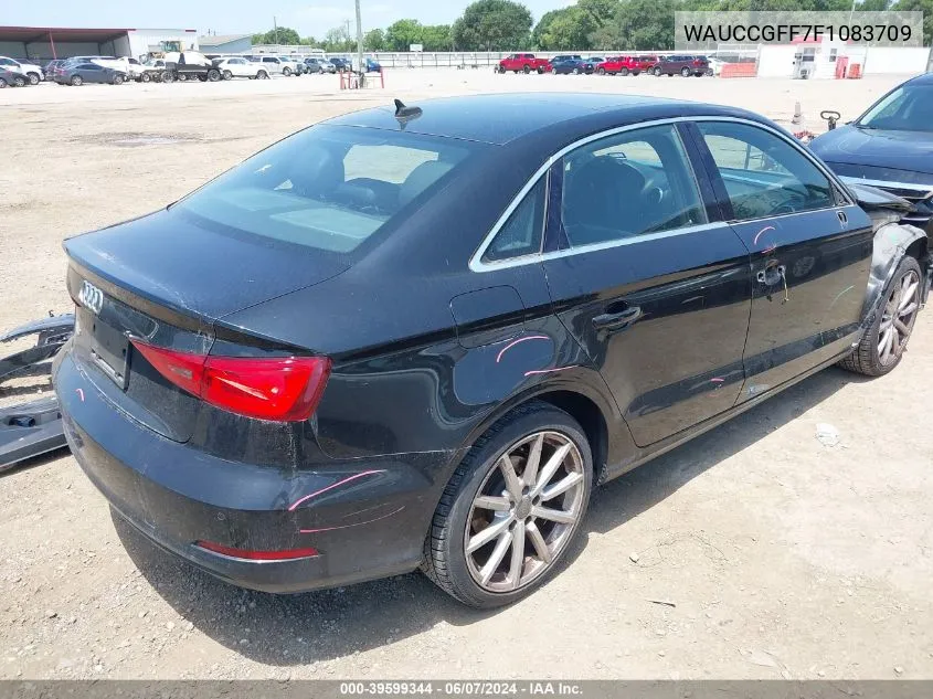 2015 Audi A3 1.8T Premium VIN: WAUCCGFF7F1083709 Lot: 39599344