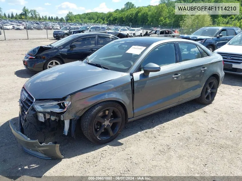 WAUBFGFF4F1114210 2015 Audi A3 2.0T Premium