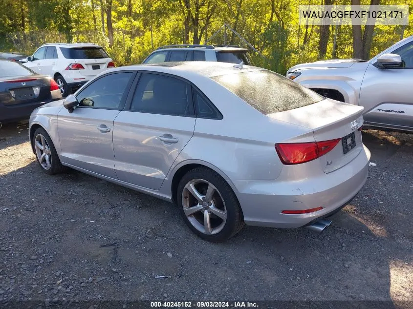 WAUACGFFXF1021471 2015 Audi A3 1.8T Premium