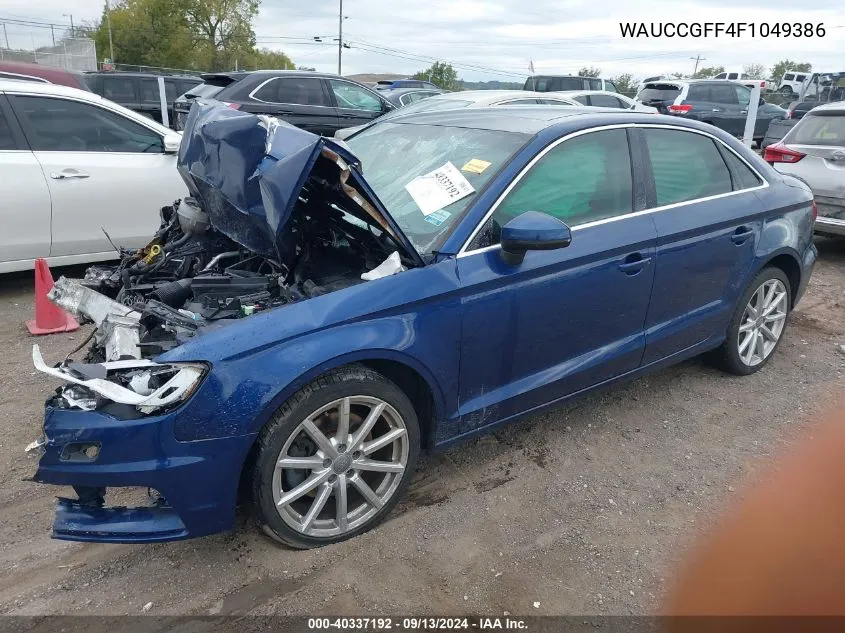 WAUCCGFF4F1049386 2015 Audi A3 1.8T Premium