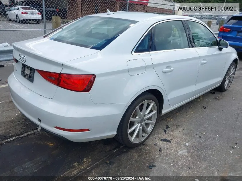 WAUCCGFF6F1000920 2015 Audi A3 1.8T Premium