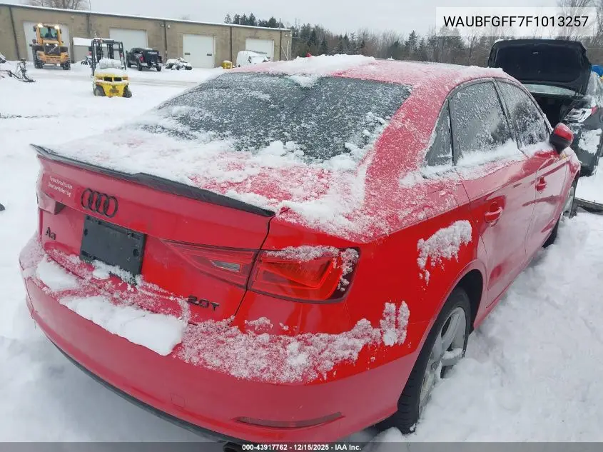 WAUBFGFF7F1013257 2015 Audi A3 2.0T Premium