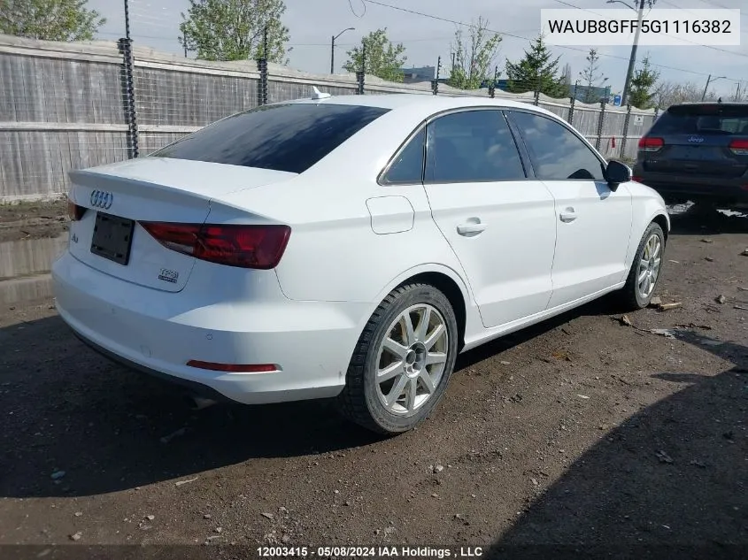 WAUB8GFF5G1116382 2016 Audi A3