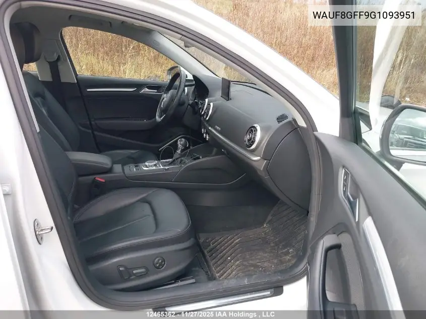 WAUF8GFF9G1093951 2016 Audi A3 2.0T Technik