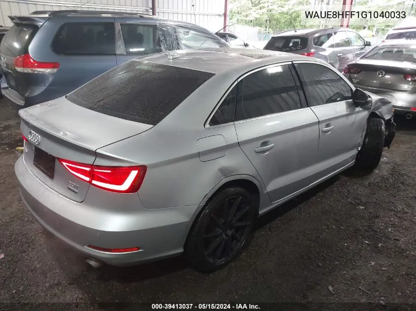 WAUE8HFF1G1040033 2016 Audi A3 2.0T Premium