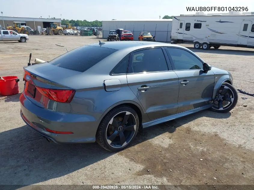 WAUB8GFF8G1043296 2016 Audi A3 2.0T Premium