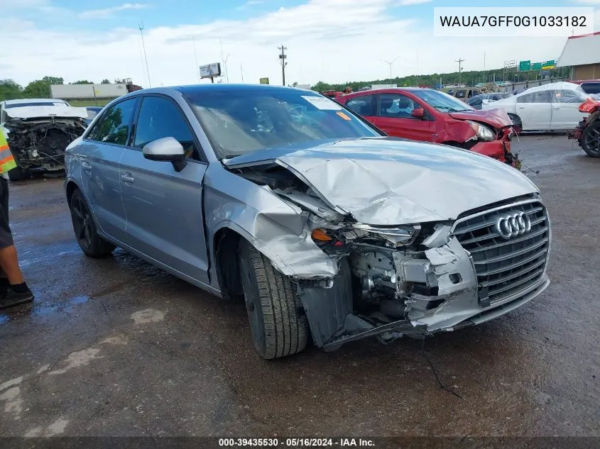 WAUA7GFF0G1033182 2016 Audi A3 1.8T Premium