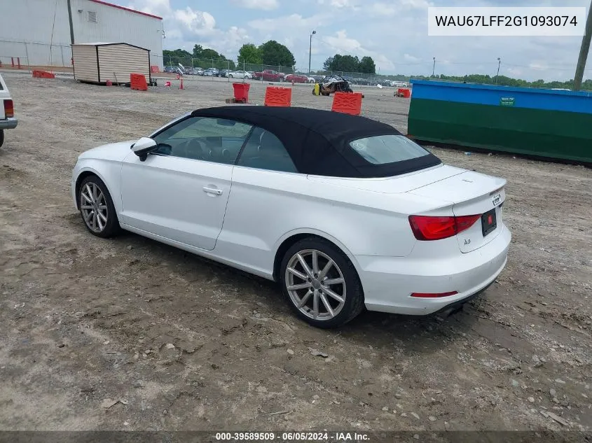 WAU67LFF2G1093074 2016 Audi A3 1.8T Premium