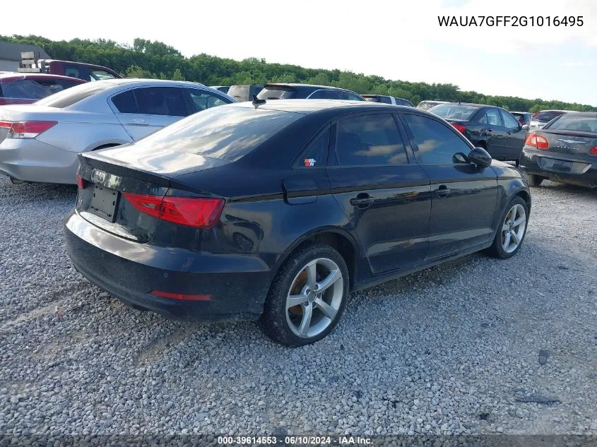 WAUA7GFF2G1016495 2016 Audi A3 1.8T Premium