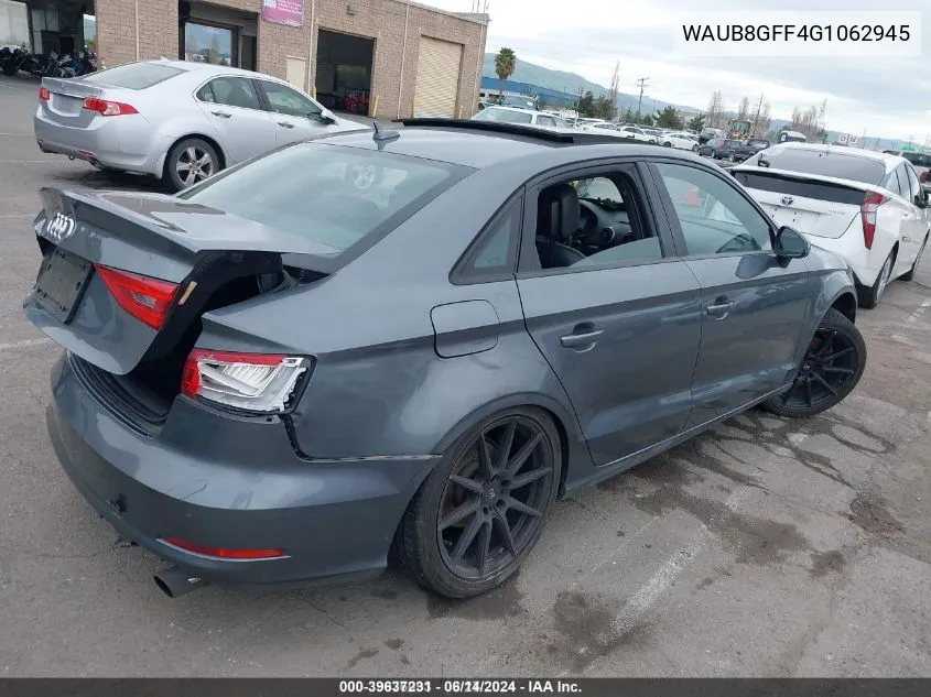 WAUB8GFF4G1062945 2016 Audi A3 2.0T Premium