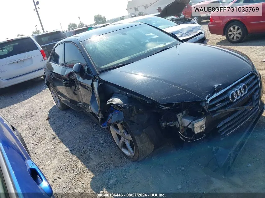 WAUB8GFF7G1035769 2016 Audi A3 2.0T Premium