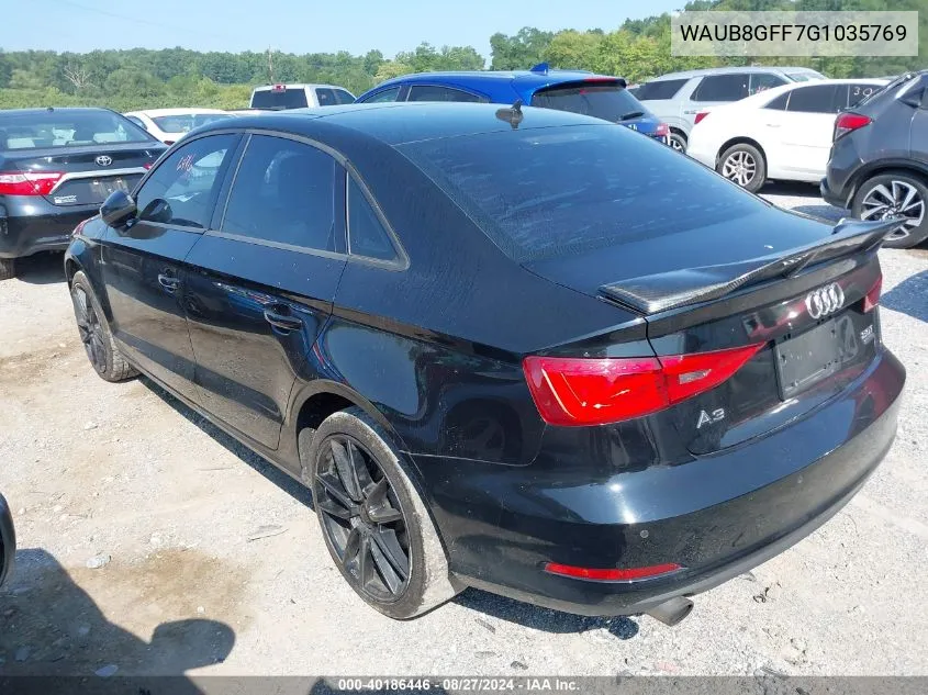 2016 Audi A3 2.0T Premium VIN: WAUB8GFF7G1035769 Lot: 40186446