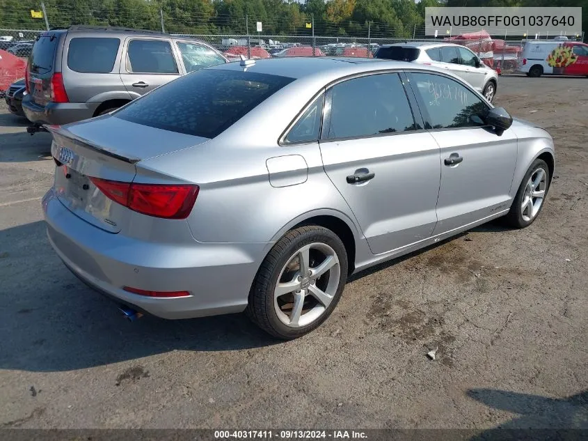 WAUB8GFF0G1037640 2016 Audi A3 2.0T Premium