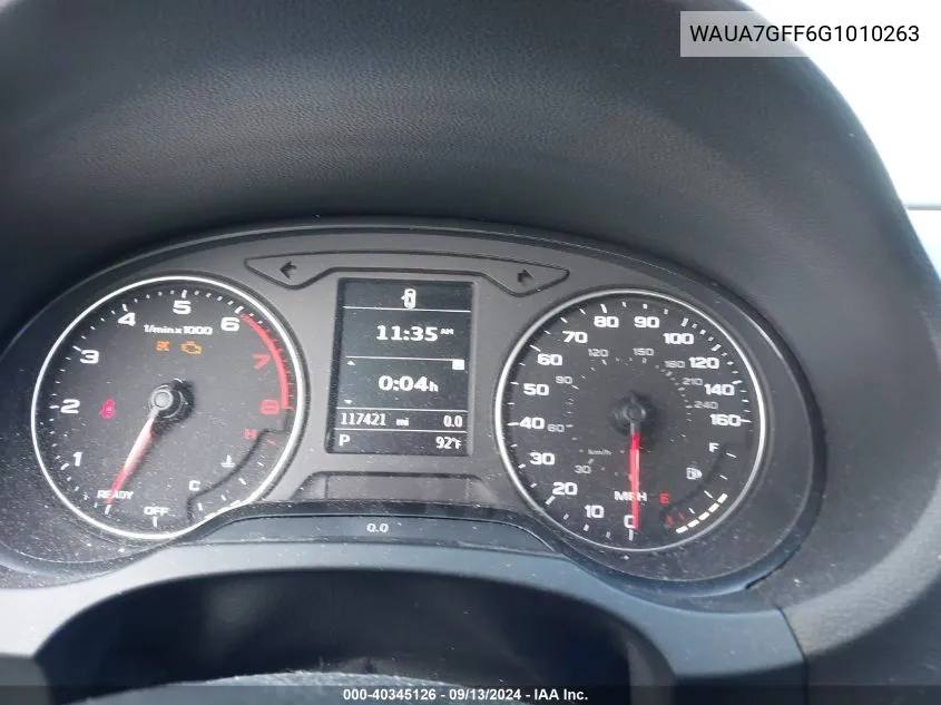 WAUA7GFF6G1010263 2016 Audi A3 Premium