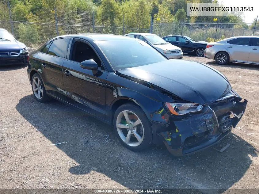 WAUB8GFFXG1113543 2016 Audi A3 2.0T Premium