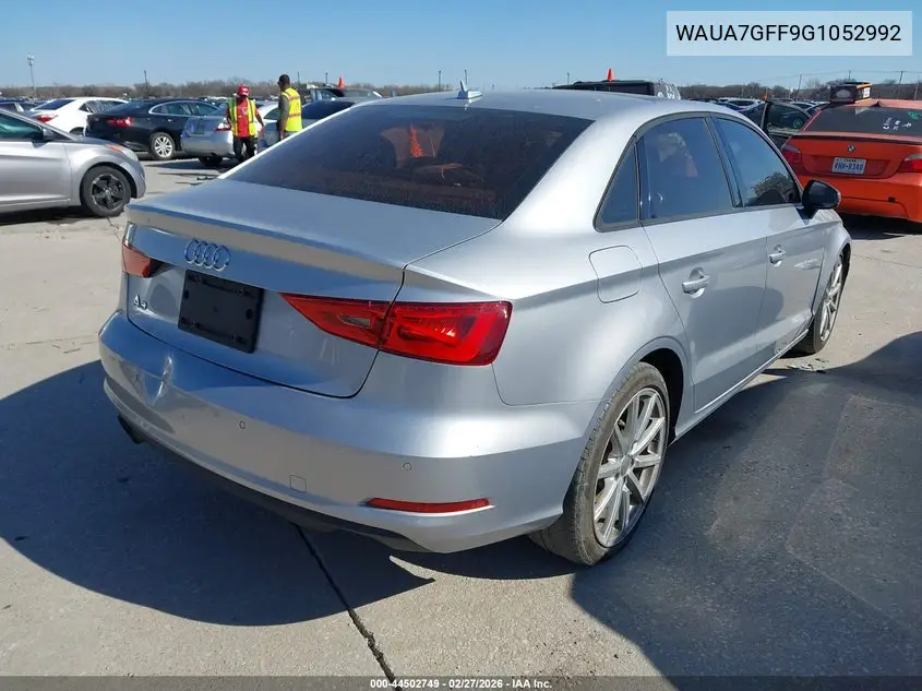 WAUA7GFF9G1052992 2016 Audi A3 1.8T Premium