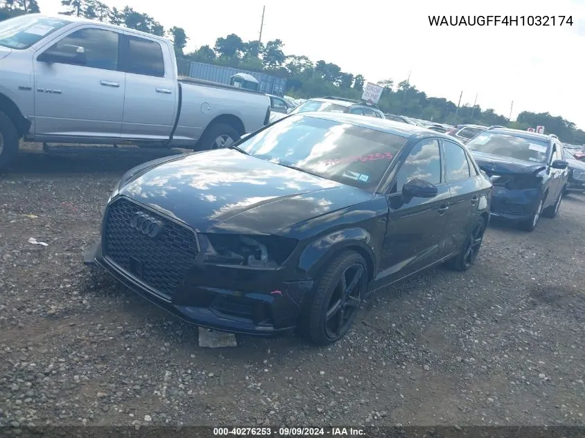 WAUAUGFF4H1032174 2017 Audi A3 2.0T Premium