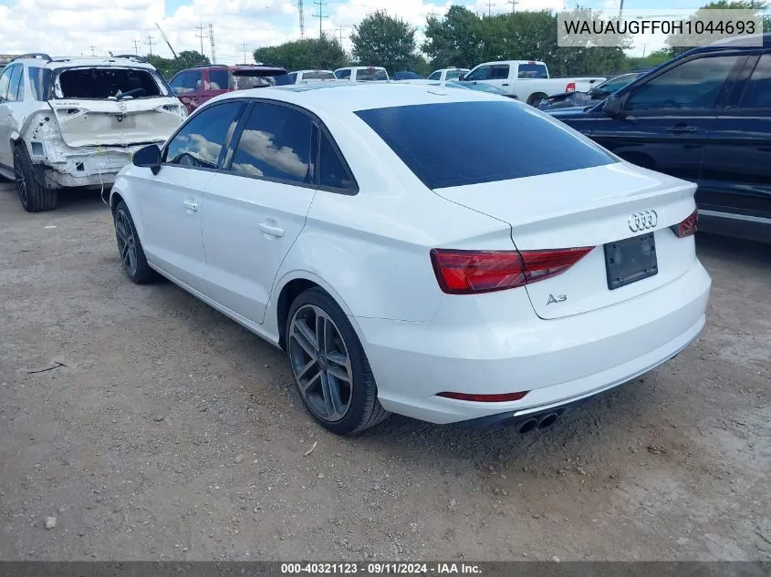 WAUAUGFF0H1044693 2017 Audi A3 Premium