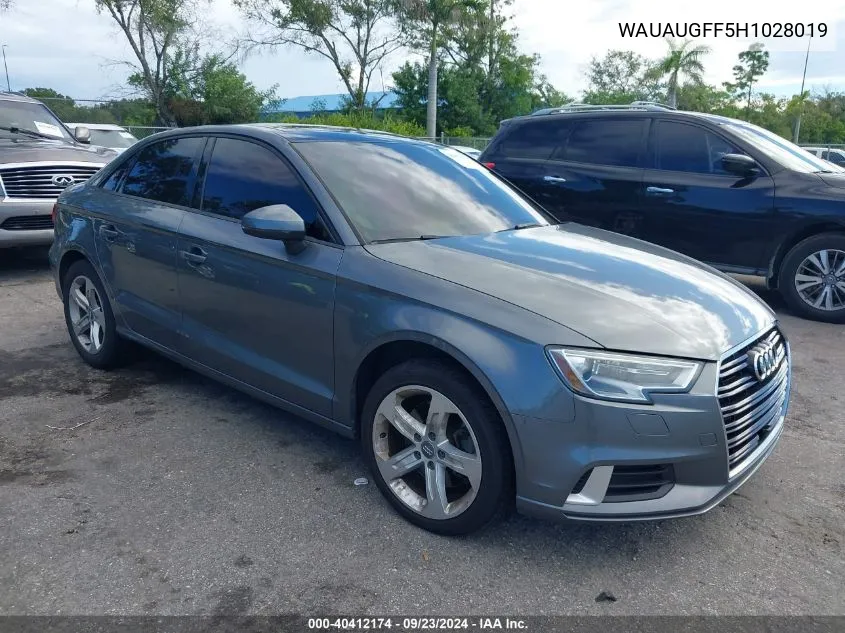 WAUAUGFF5H1028019 2017 Audi A3 Premium