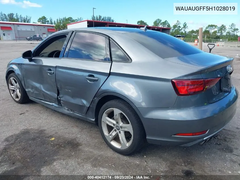 WAUAUGFF5H1028019 2017 Audi A3 Premium